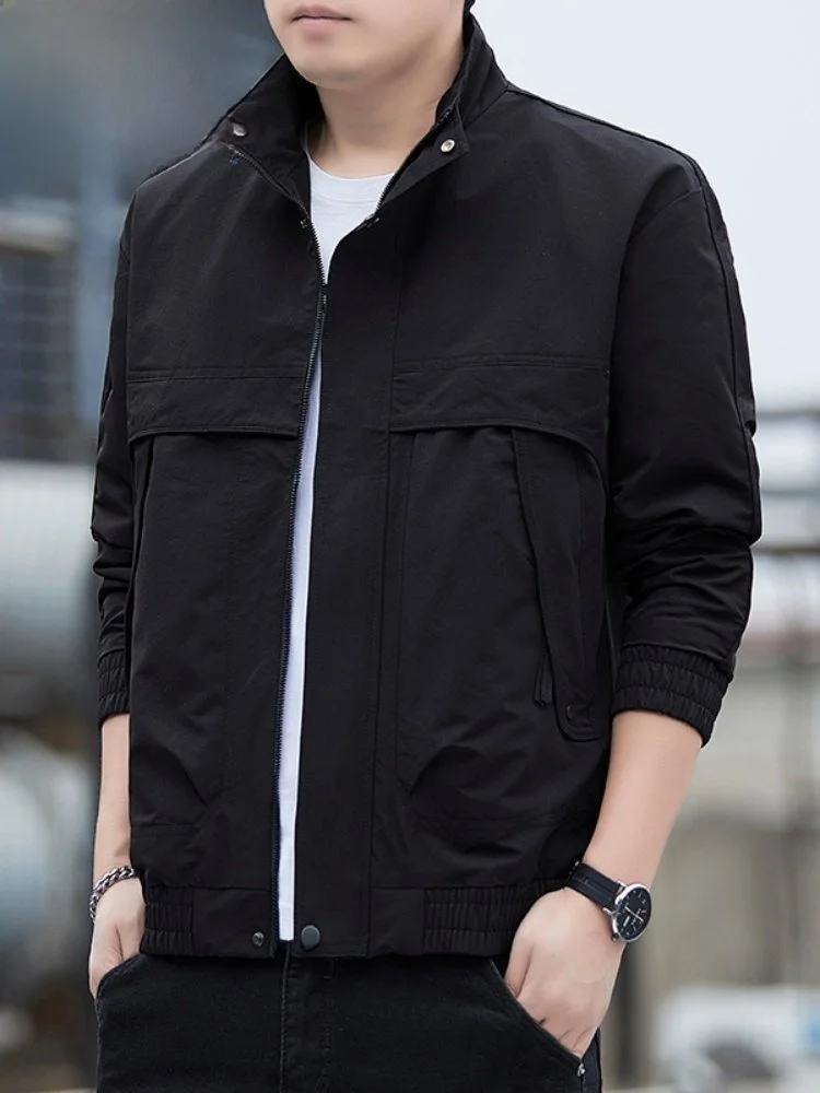 

Мужская ветрозащитная куртка Paul для активного отдыха, повседневная городская ветровка с длинными рукавами, на молнии, с декоративными элементами, свободного кроя