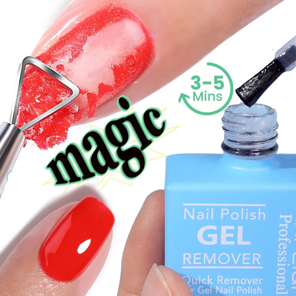 Magic Remover Nail Gel Polish Remover UV Gel Polish Delete 15ml Burst Nail Remover Semi Permanent Varnish Polish Manicure Tool