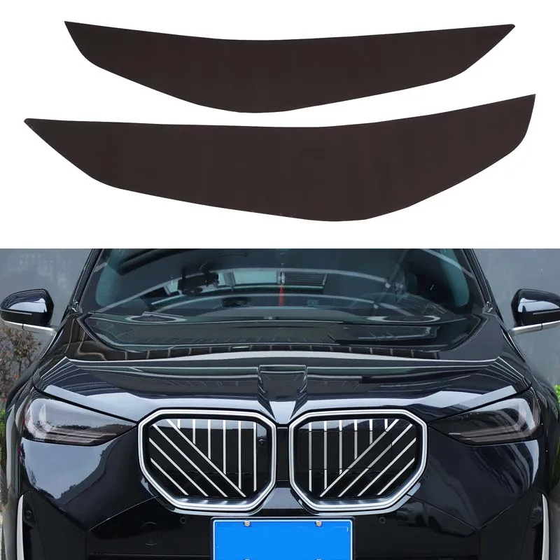 

2Pcs TPU black For BMW X3 G45 2025-2026+ car headlight film decorative sticker car exterior protection accessories