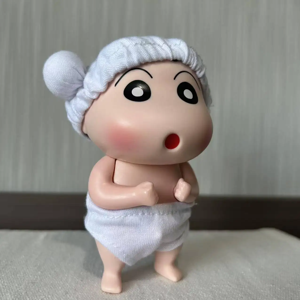 

New Anime Crayon Shin-chan solid Shower style Q version Kawaii Figure Model Toys Doll ornament Gifts