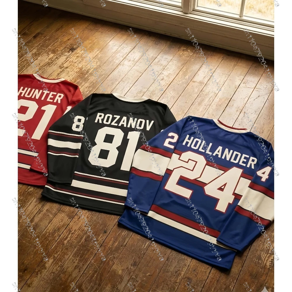 

Мужская и женская хоккейная футболка с длинным рукавом, Rozanov 81 HOLLANDER NO.24 HUNTER21, свободный 3D-свитшот больших размеров