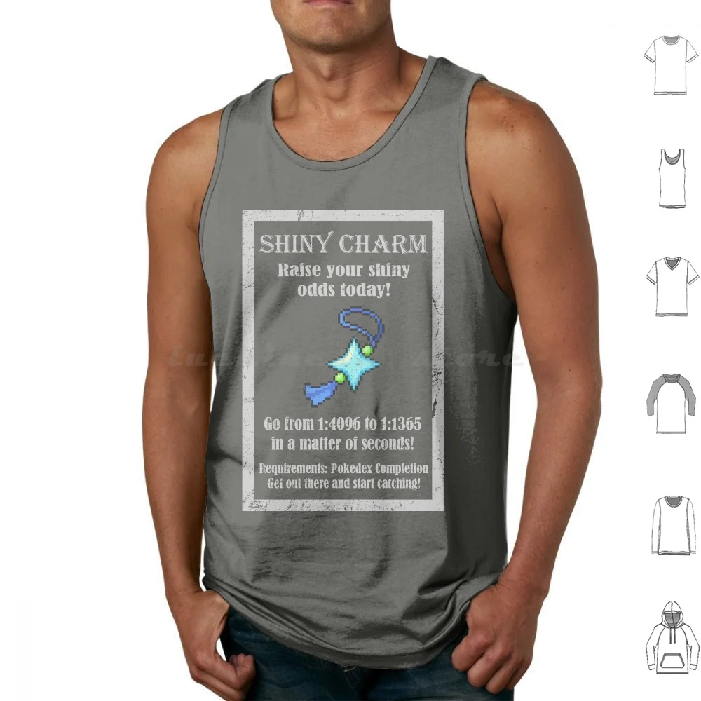 Shiny Charm Tank Tops Vest Sleeveless Shiny Charm Pkmn Shiny Hunting Gaming Video Game Gamefreak