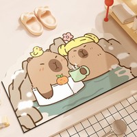 VIKAMA Kapibabala Bathroom Diatom Mud Floor Mat, Quick-Drying Floor Mat For Bathroom Entrance Door, Home Decoration
