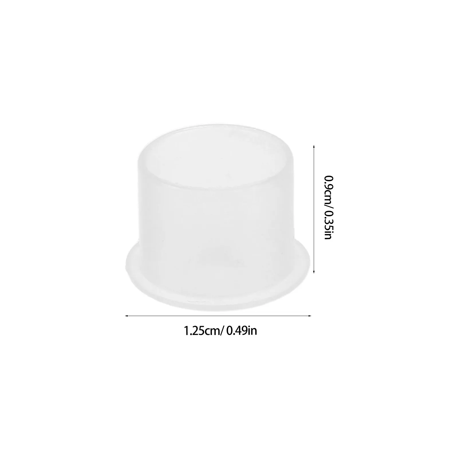600Pcs Tattoo Ink Caps Plastic Small Round Ink Cup Holders Stable Pigment Containers for Tattoo Equipment Pigment Cup