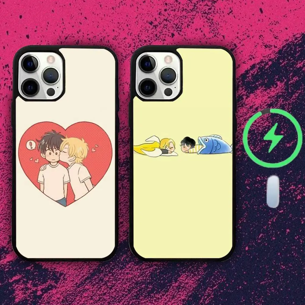 

Anime B-Bananas F-Fishs Phone Case For iPhone 16e,16,15,14,13,12,11,Plus,Pro,Max,Mini Magsafe Magnetic Wireless Charging