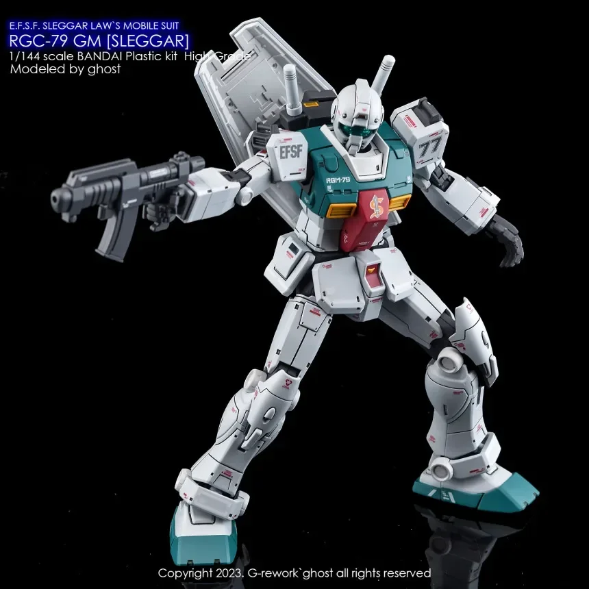 Model Decal for 1/144 HGUC RGM-79 Sleggar Model Kit Ghost Custom
