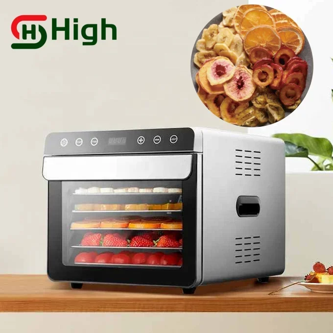 Home Use Stainless Steel 6 Trays Best Drying Effect Professional Fruits And Vegetables Food Dryer Machine Dehydrator