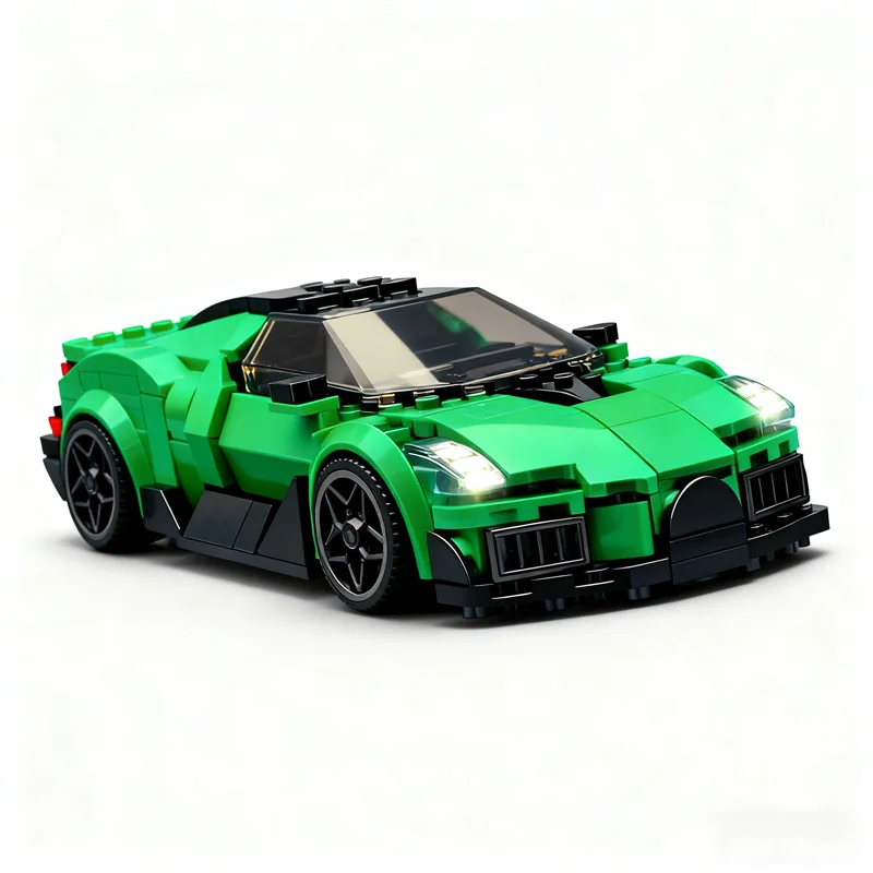 375 pçs moc bugatti brouillar cidade campeões super carro modelo blocos de construção arquitetura presente natal brinquedos criativos educação