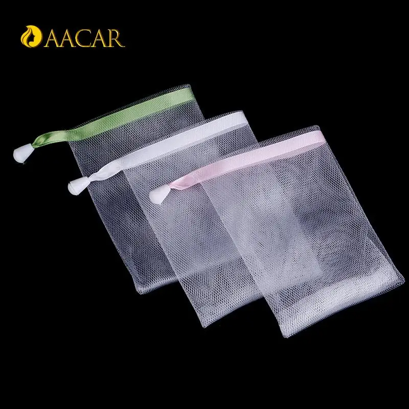 New 1pc Hanging Nylon Soap Mesh Bag Mesh Net For Foaming Cleaning Bath Soap Net Bathe Cleaning Gloves Face Clean Tools