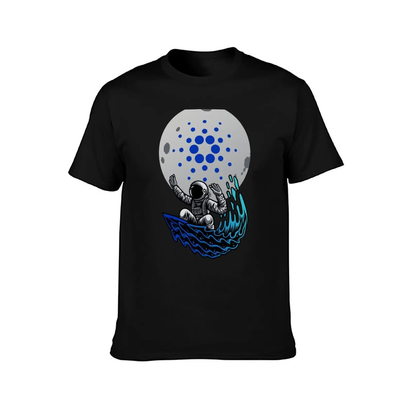 Cardano to the Moon - this is a great gift for every Cardano Cryptocurrency Investor T-Shirt Work Wear Breathable Tee