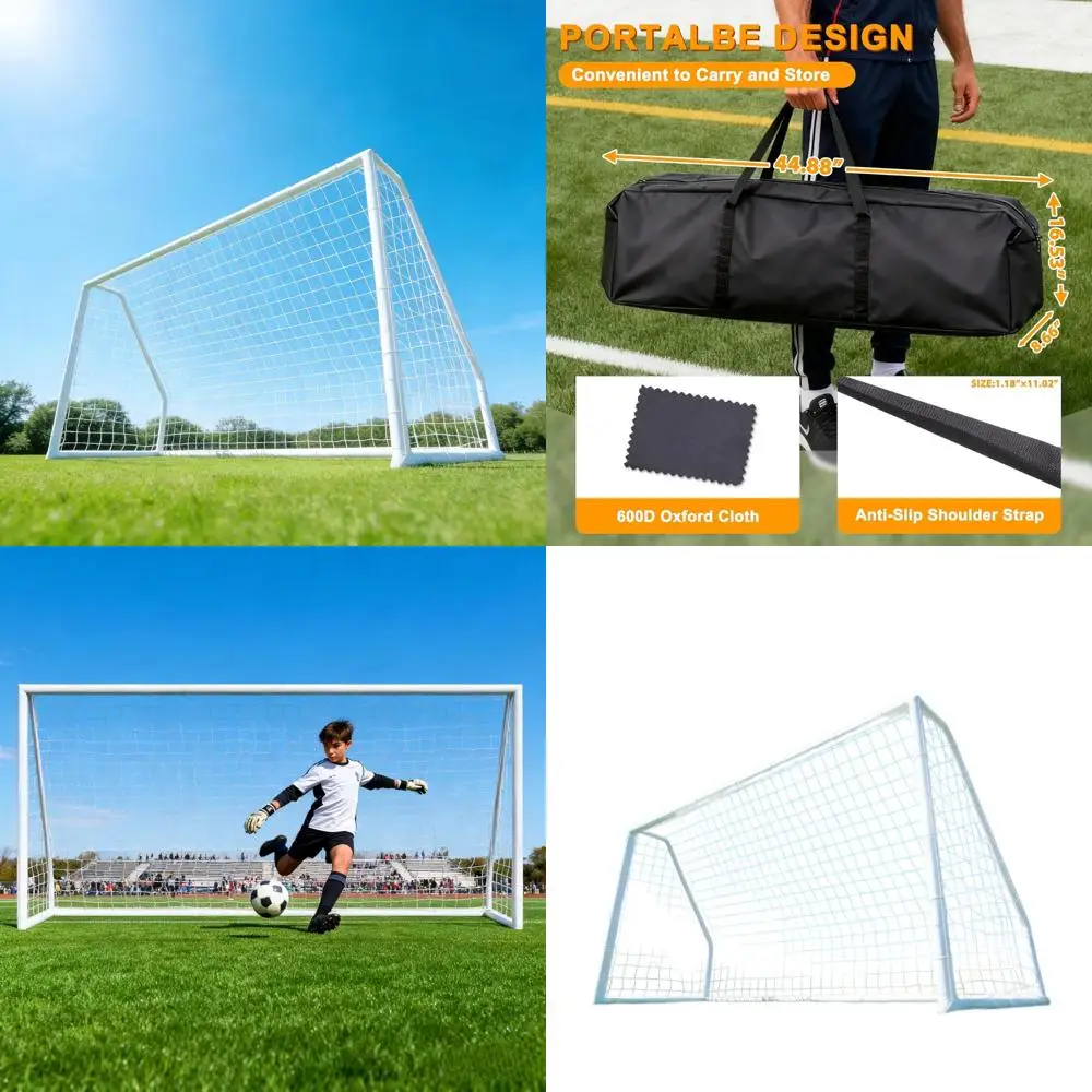 

Футбольные ворота для детей и взрослых: портативные сетки 12x6, 10x6.5, 8x5 для домашних тренировок и занятий.