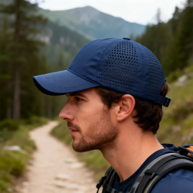 Schnell Trocknende Atmungsaktive Wanderkappen Leichte Baseballkappe Unisex Sonnenhut für Männer & Frauen Outdoor-Sport & Freizeitkleidung – Detail 2