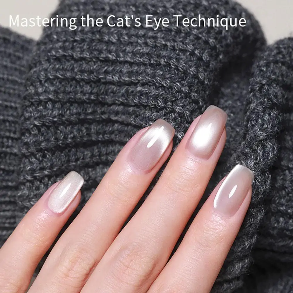 1 قطعة عين القط مسمار المغناطيسي عصا أسطواني المغناطيس UV هلام البولندية سنولايت بريق تأثير مسمار الفن المنتج مانيكير تصميم أداة #6