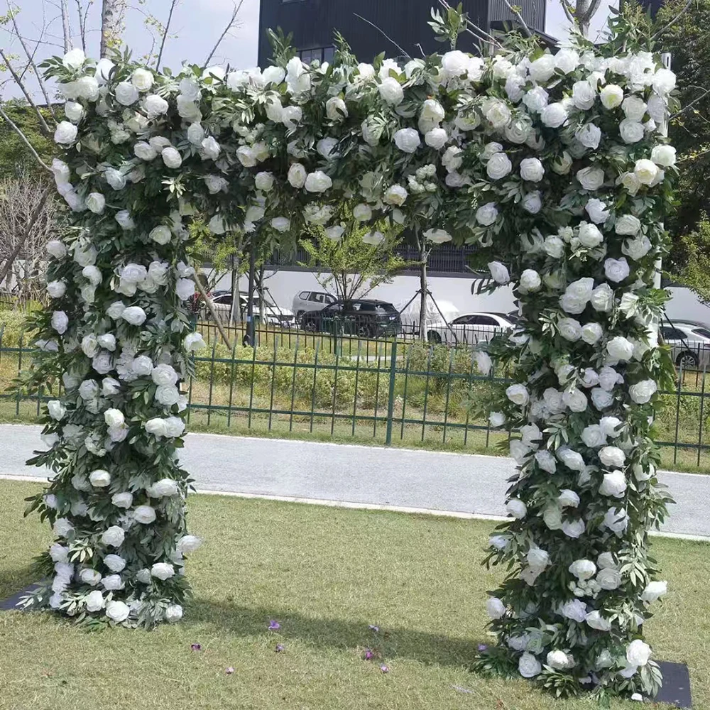 Wholesale Wedding Backdrop Artificial Flower Wall Panel Decoration Artificial Silk Wedding Flower Walls Rose Arch Backdrop