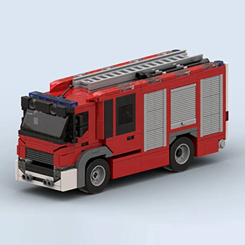 Moc Building Blocks Fryslân Fire Vehicles Pack Technology Modular Bricks Model Toys