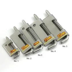 Stainless steel Spring Loaded Metal Security Barrel Bolt Latch Silver Tone Spring Latches Door Cabinet Hinges Home Hardware