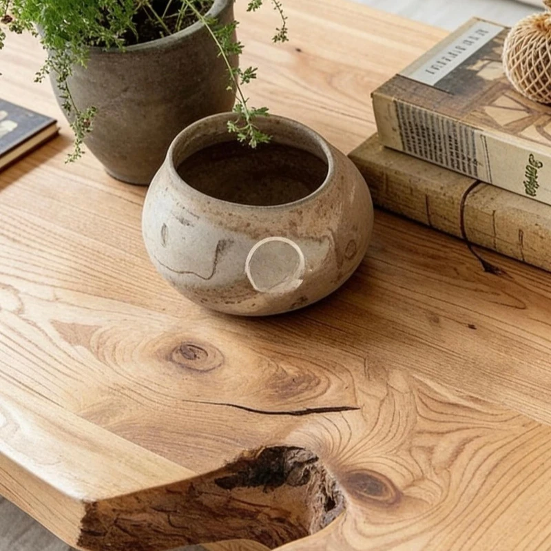 

style solid wood coffee table simple modern log style all solid wood to create living room furniture atmosphere low tea table