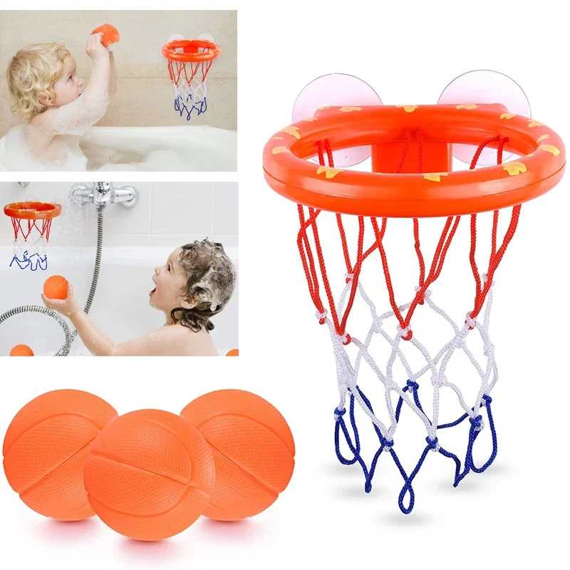 Criança Brinquedos De Água Banheiro Ventosa Basketball Frame Jogando Água Basketball Holder Indoor Mini Tiro Bebê Crianças Banho Brinquedo