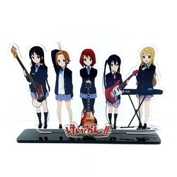 K-on-konグループのアクリルフィギュアスタンド、Hirasawa yui akifan mio Mountainaka ritsu kotobki tsumtract hm、アニメプレートホルダー、トッパー