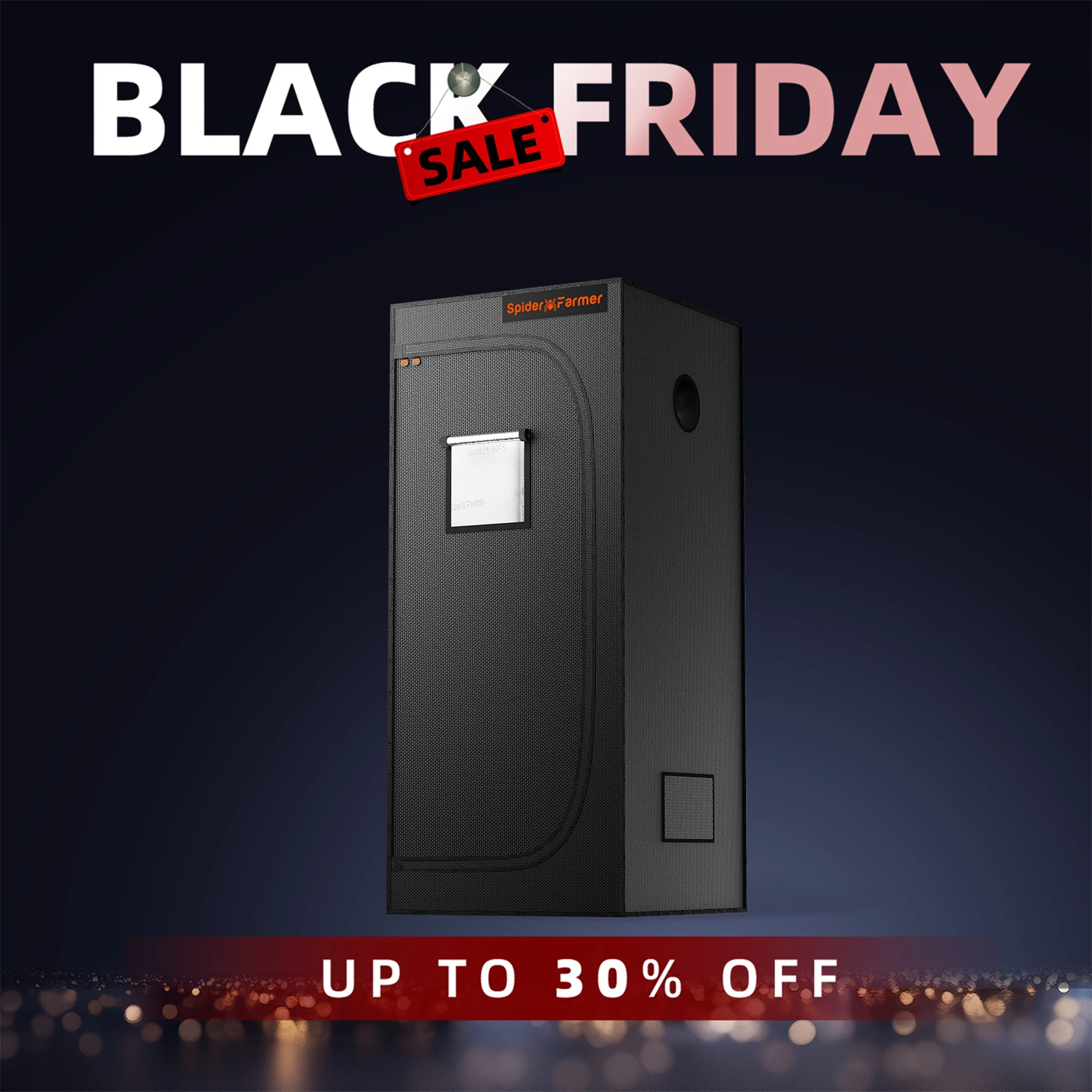 

Spider Farmer 70x70x160cm Indoor Grow Tent 1680D Hydroponic Plant Room for Optimal Plant Growth & Climate Control