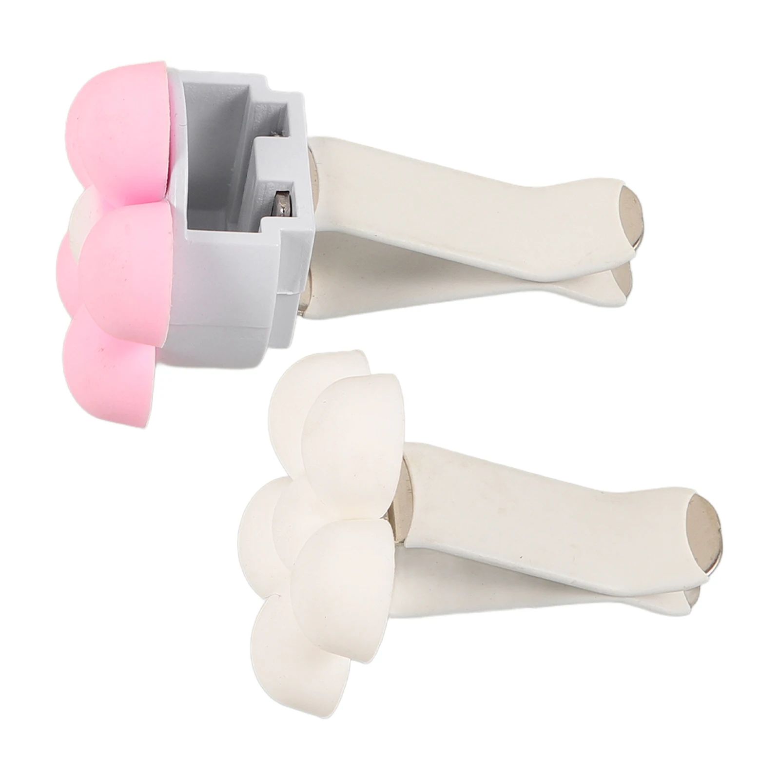 

2pcs Car Vent Clips Flower Design Air Freshener Accessories Pink White Car Decorations For Women Stylish Interior Aroma