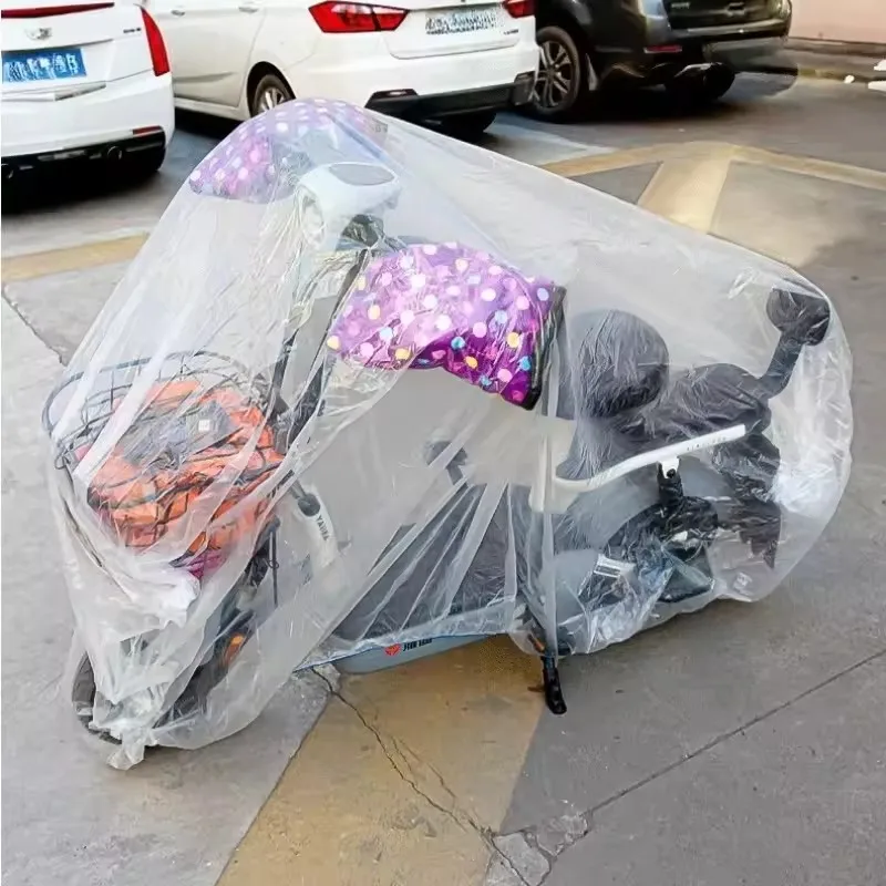 5/10pcs Disposable Bicycle Rain Dust Cover, Motorcycle Cover, Outdoor MTB Bicycle Protective Cover Bicycle Gear Dust Cover