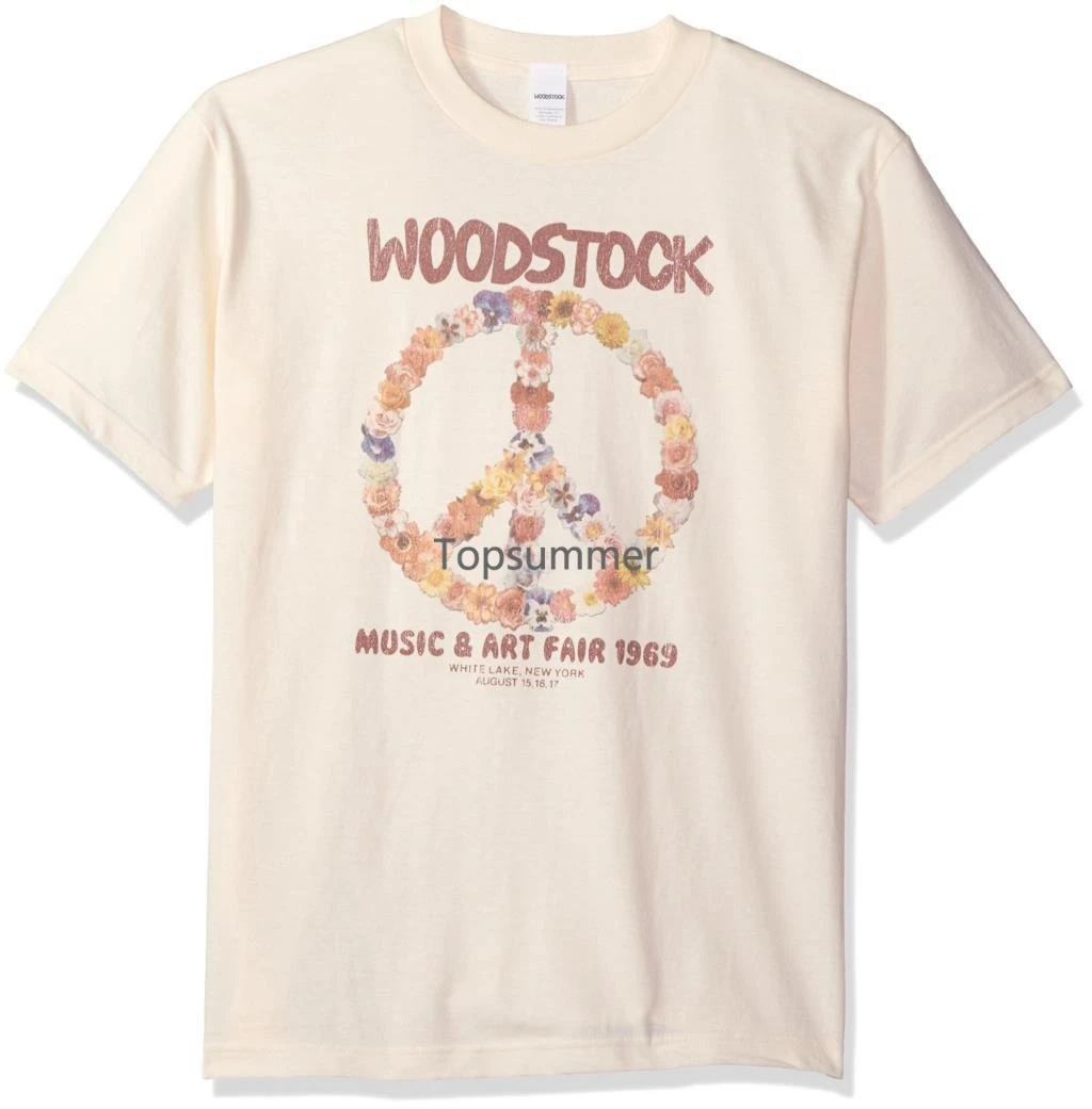 Trevco Men\'S Woodstock Peace Now T-Shirt