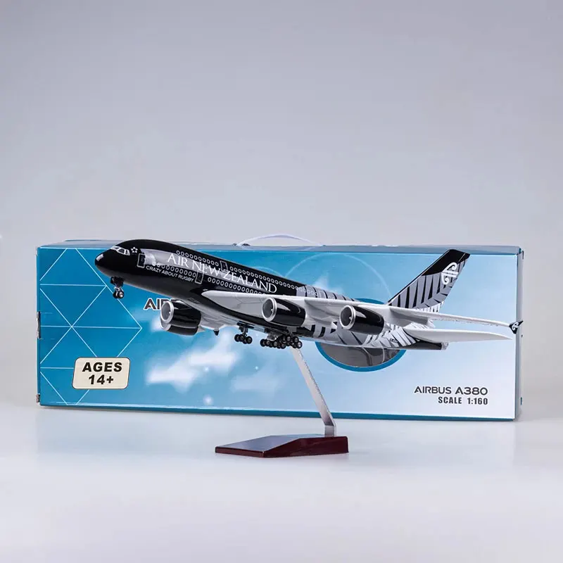 

47cm Model Planes A380 New Zealand Model Airplane Plane Aircraft And Wheel Landing Gear Diecast Plastic Resin Plane Model