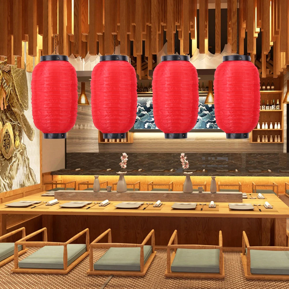 2pcs Japanese Satin Lantern Cloth Waterproof New Year Party Decoration Sushi Restaurant Decoration Scene Layout Props