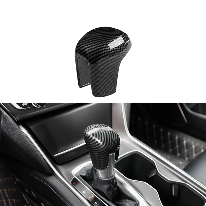 For Honda Civic 2022 Carbon Fiber Car Gear Shift Knob Cover Trim Accessories