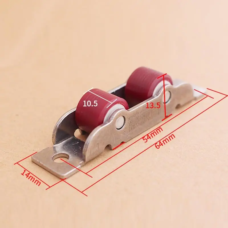 4 Pcs/lot stainless steel door 80/88 Type window silent nylon pulley slot wheel sliding door fittings glass door sliding rollers