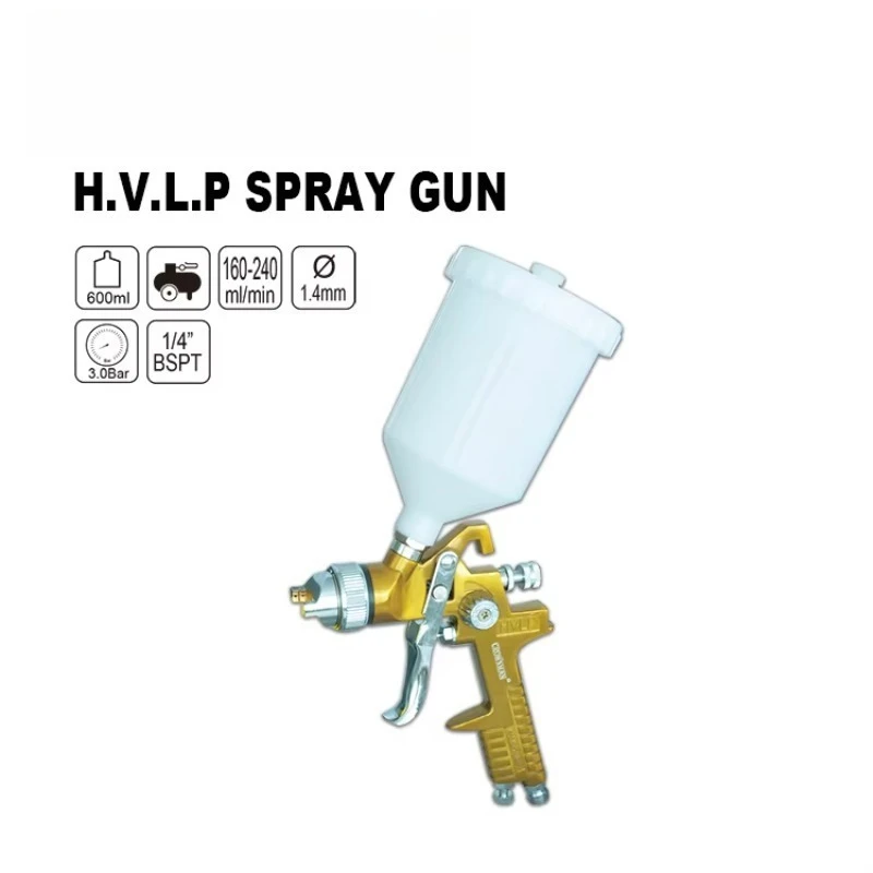 600ml Professional HVLP Spray Gun Mini Air Paint Spray Guns Airbrush for Painting Car