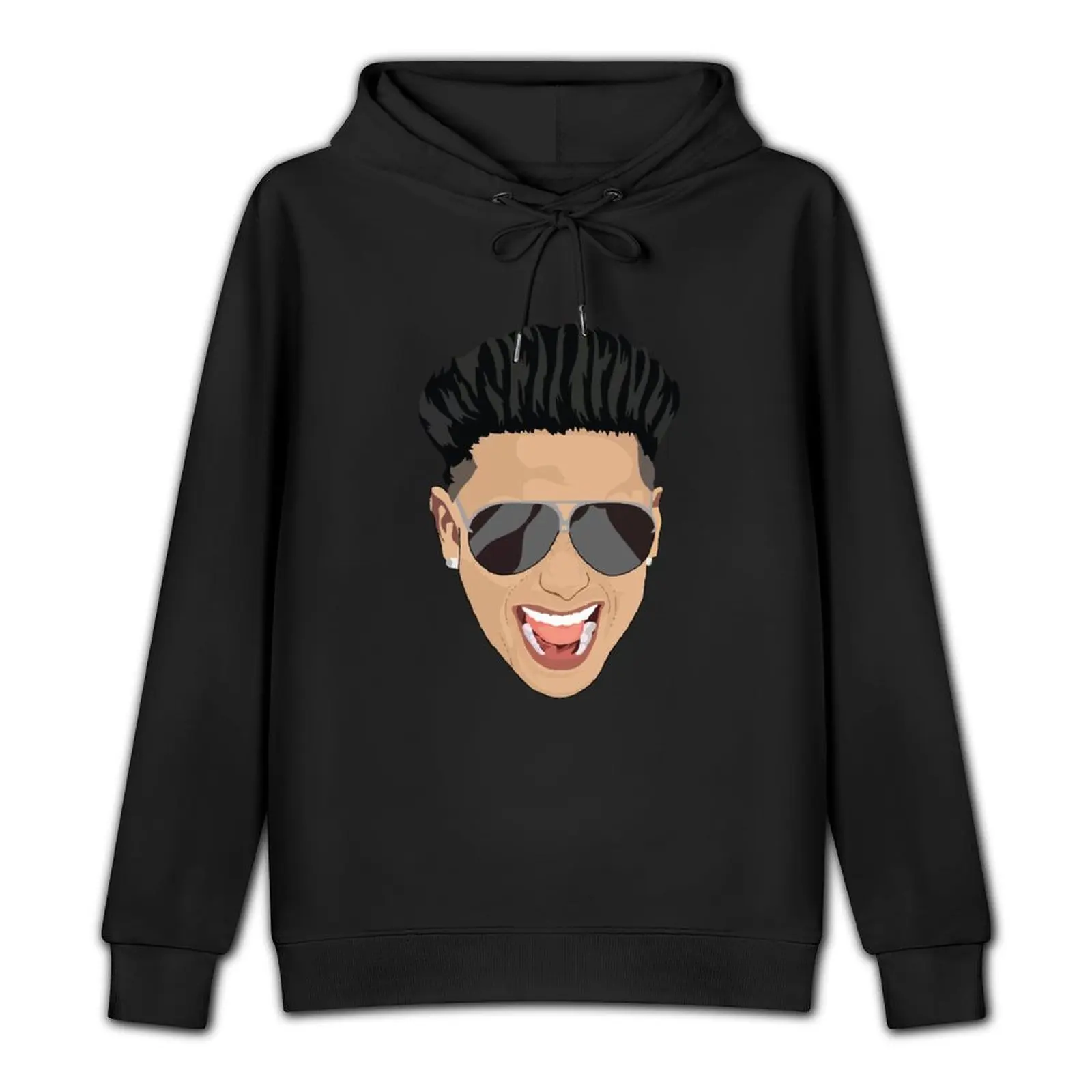 Pauly D Face sticker as seen on Jersey Shore Family Vacation Pullover Hoodie men clothing hoodie graphic