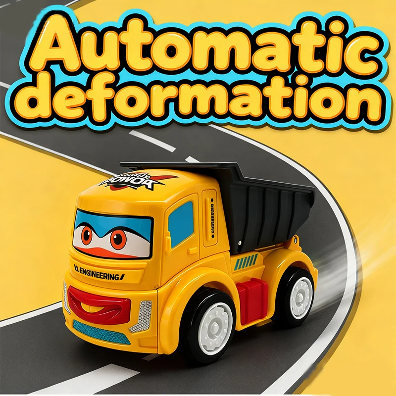 ของเล่นหุ่นยนต์รถยนต์แปลงร่างได้สำหรับเด็กพร้อมไฟสีสันสดใสและดนตรี - ของขวัญวันหยุดแสนสนุกสำหรับคริสต์มาส