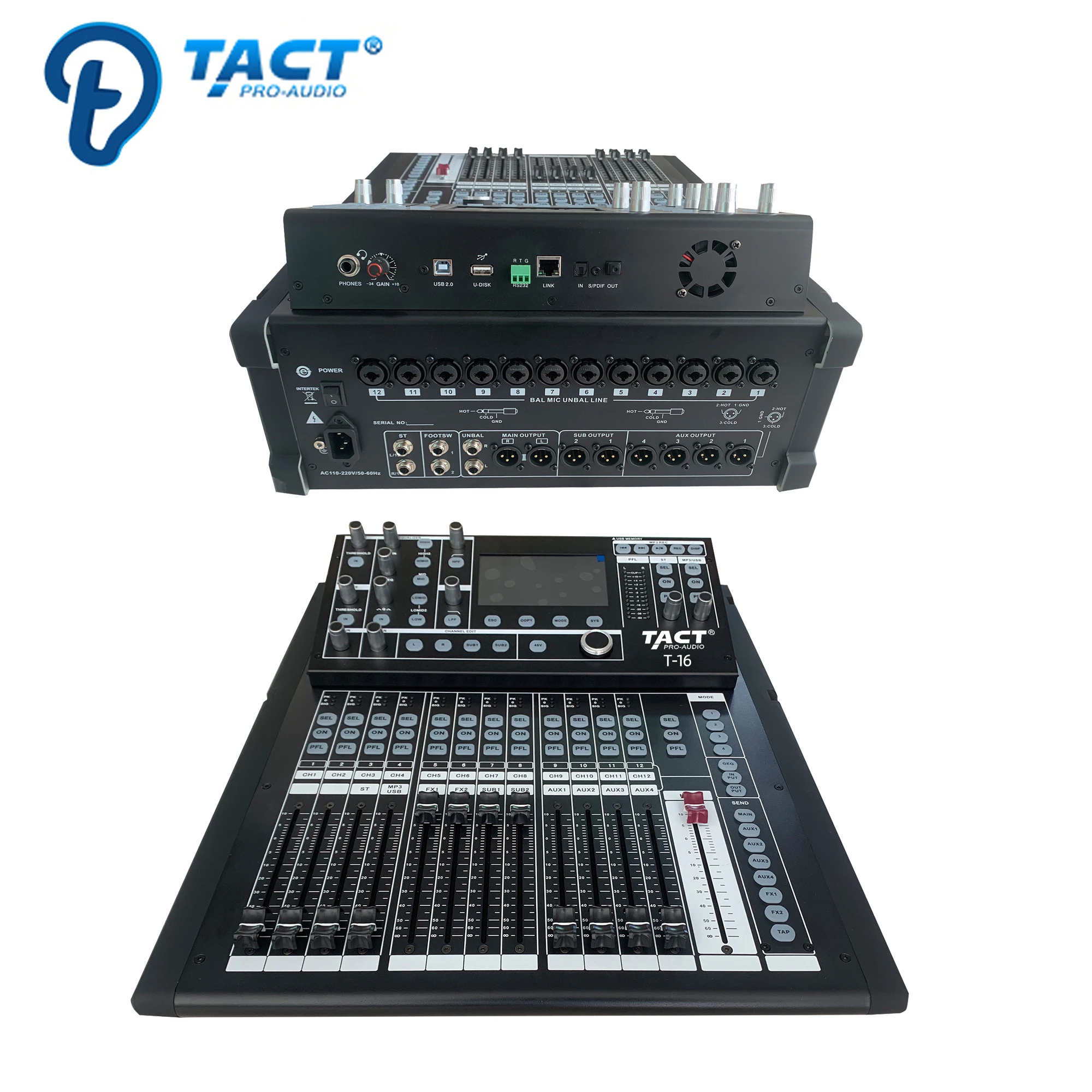 

Professional Sound Equipment 16 Channel Audio Digital Mixer Audio