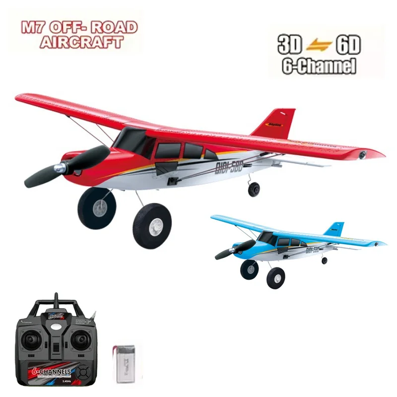 

Qidi560 RC Plane Moore M7 Off-road 4CH Remote Control Airplane Brushless Fixed Wing Aircraft Model EPP Foam Toys for Children