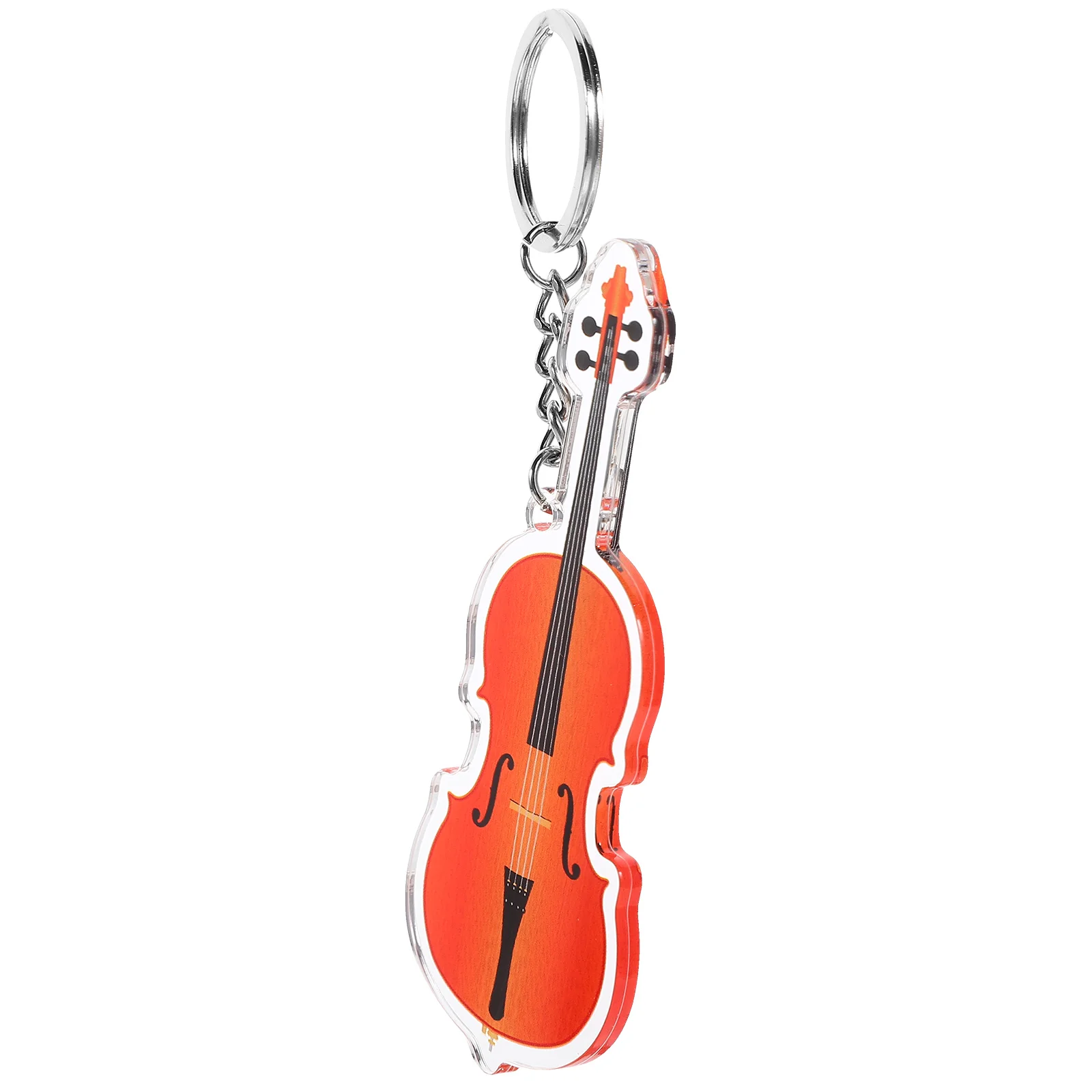 

1pc Violoncello Keychain Musical Instrument Pendant Charm Vintage Style Hanging Ornament For Music Lovers Gift Durable Acrylic