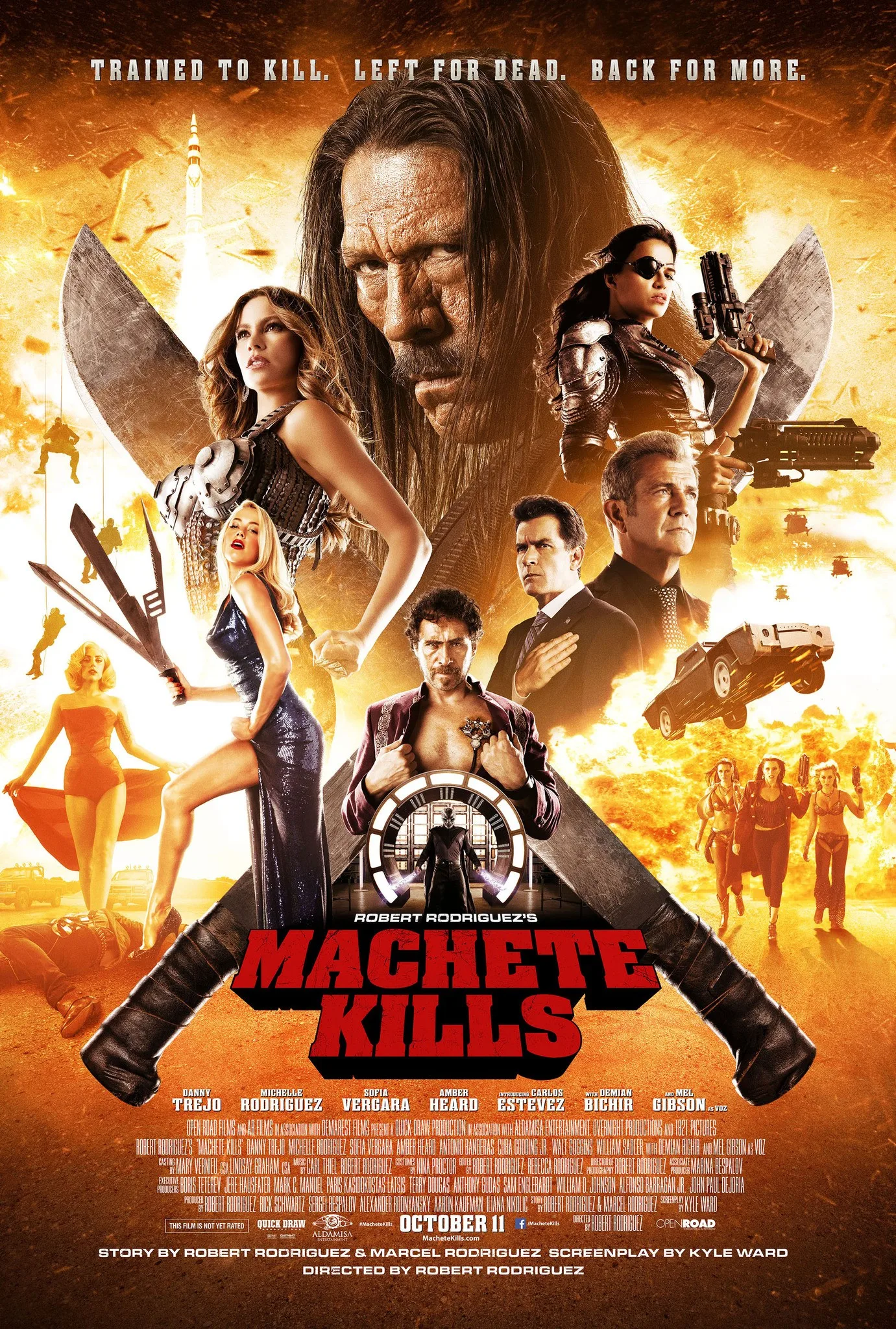 Movie Machete Kills (2013) Prints Wall Sticker Home Decor Bar Cafe Art Painting