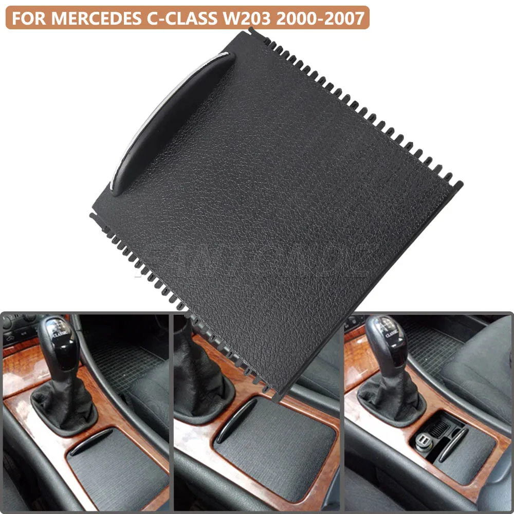 Car Center Console Sliding Shutters Cup Holder Roller Shutter Cover For Mercedes-Benz C-Class W203 2000-2007 2036800123