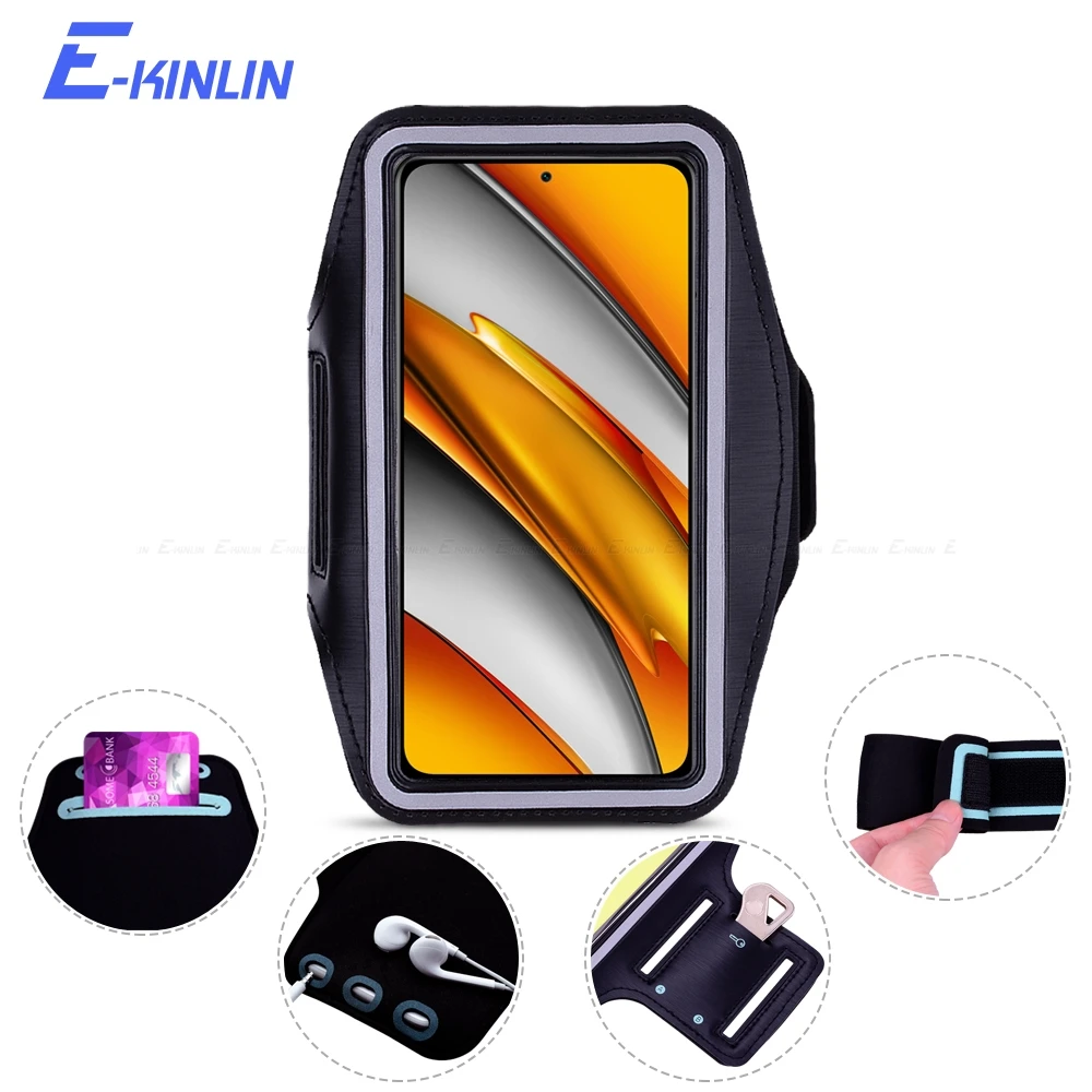 Custodia per fascia da braccio da esterno per XiaoMi Poco F5 X6 X5 X4 F4 M4 X3 NFC X2 F3 F2 Pro GT Sport Running custodia per telefono da palestra