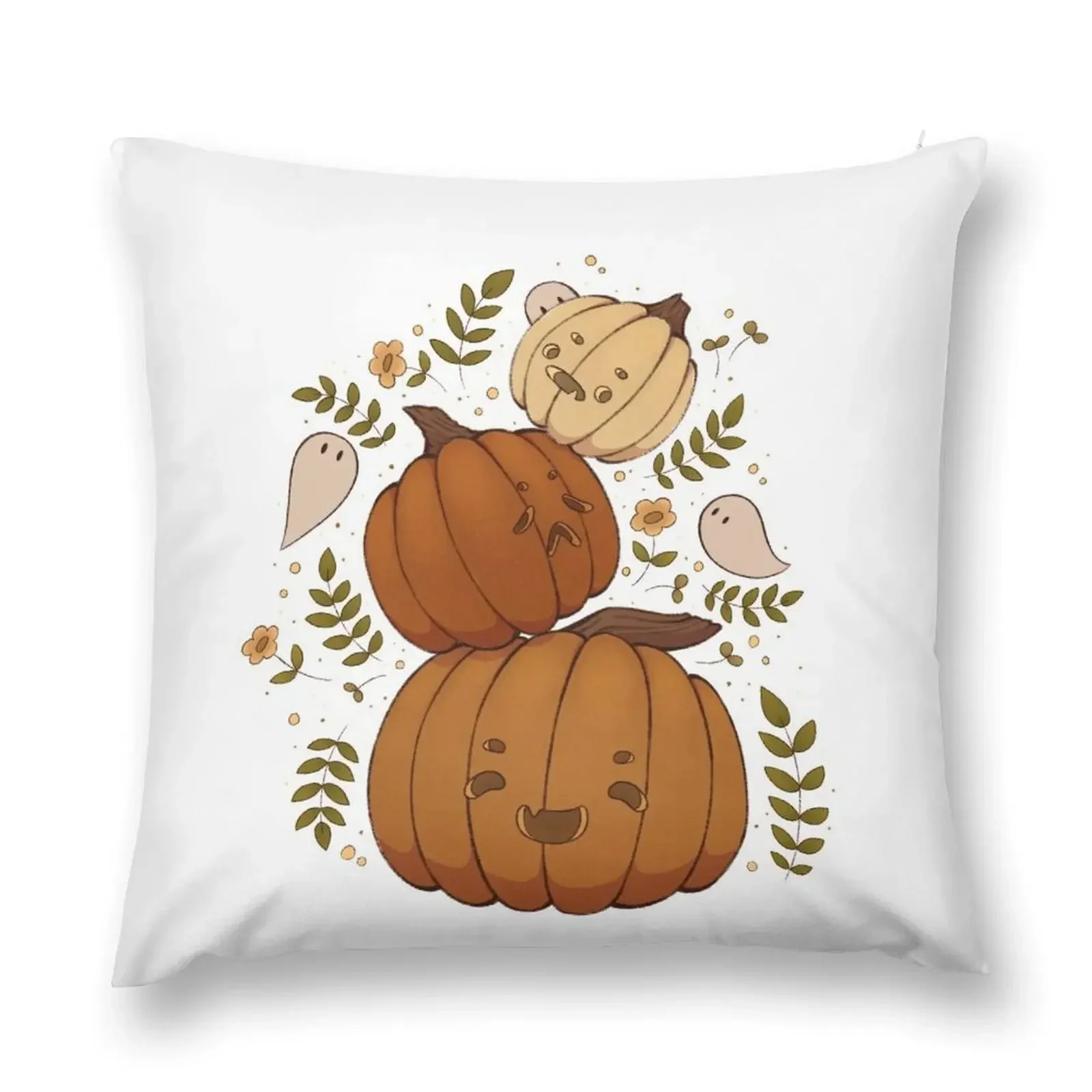 

Pumpkin Stack (Dark Lineart) Throw Pillow Cushions Pillowcase Cushion Pillow Cases Room decorating items pillow