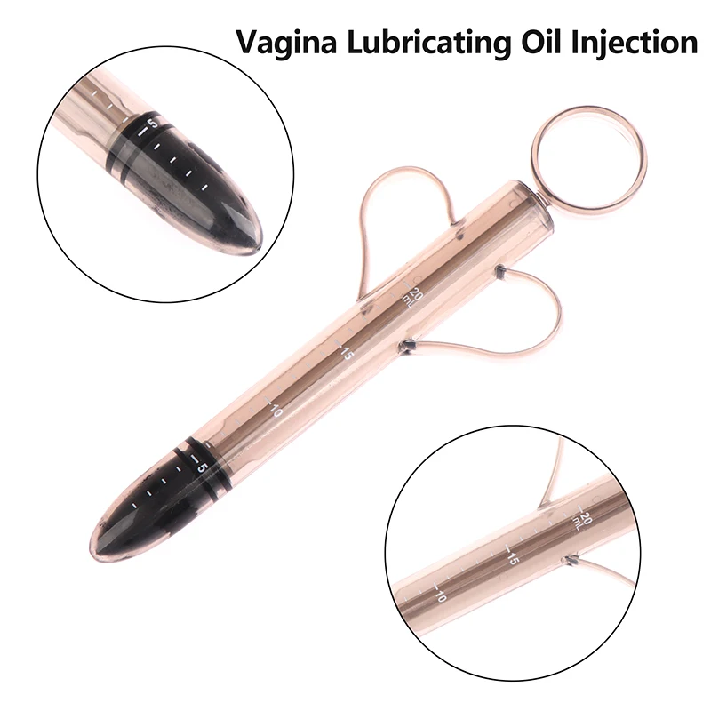 1 Uds. Lubricación de 20ml, Juguetes sexuales limpios para parejas, lubricante para ano, Enemator, aceite lubricante para Vagina, herramientas de jeringa de inyección, Juguetes sexuales