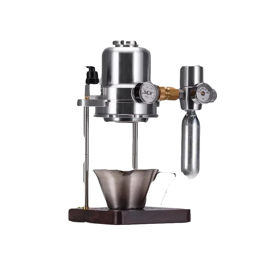 

Портативная ручная кофемашина для эспрессо, мини-пневматическая кофеварка с воздушным насосом для кемпинга, офиса, дома, компактный металлический корпус