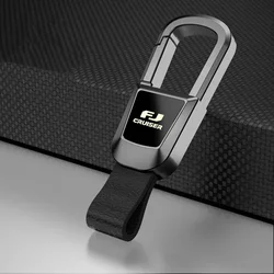 car keychain Alloy Key chain leather key ring for Toyota FJ Cruiser