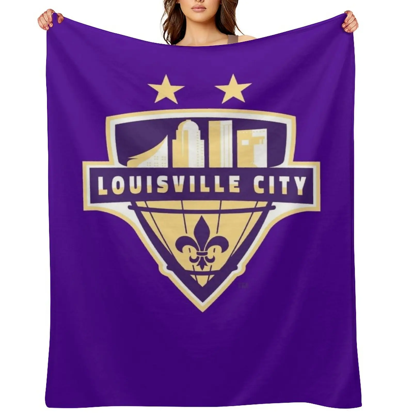

Louisville City Throw Blanket Personalized Gift Giant Sofa Sleeping Bag Furrys Blankets