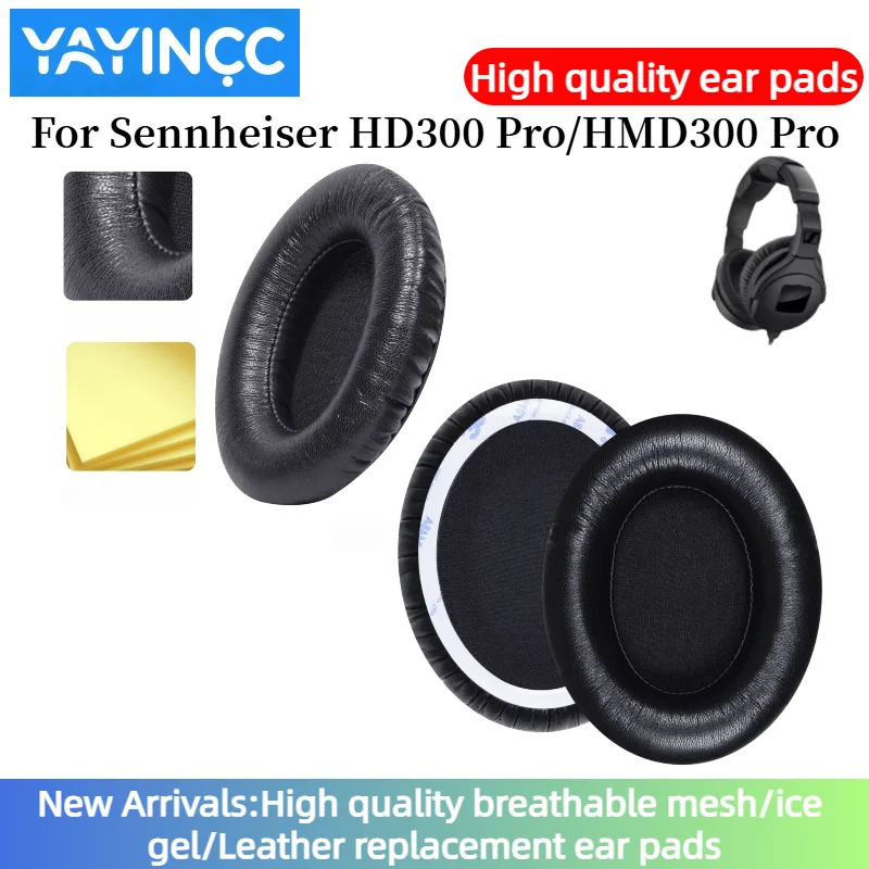 

YAYINCC Replacement Earpads For Sennheiser HD300 Pro/HMD300 Pro Earmuffs Ultra-soft Sponge Cushion Cover Repair Parts Headphone