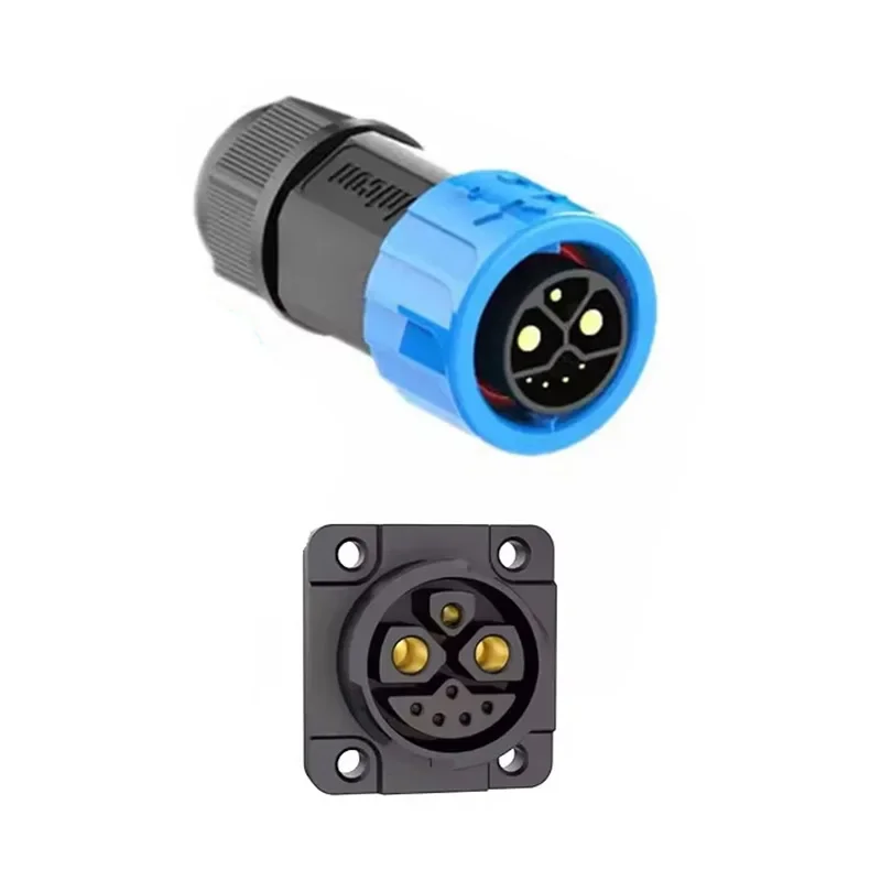 M23 2 + 1 + 5 Batterij Connector Motorfiets Lader Stopcontact 50A Energie Lithium Elektrische Fiets Man Vrouw poort Opladen Draad - afbeelding 1