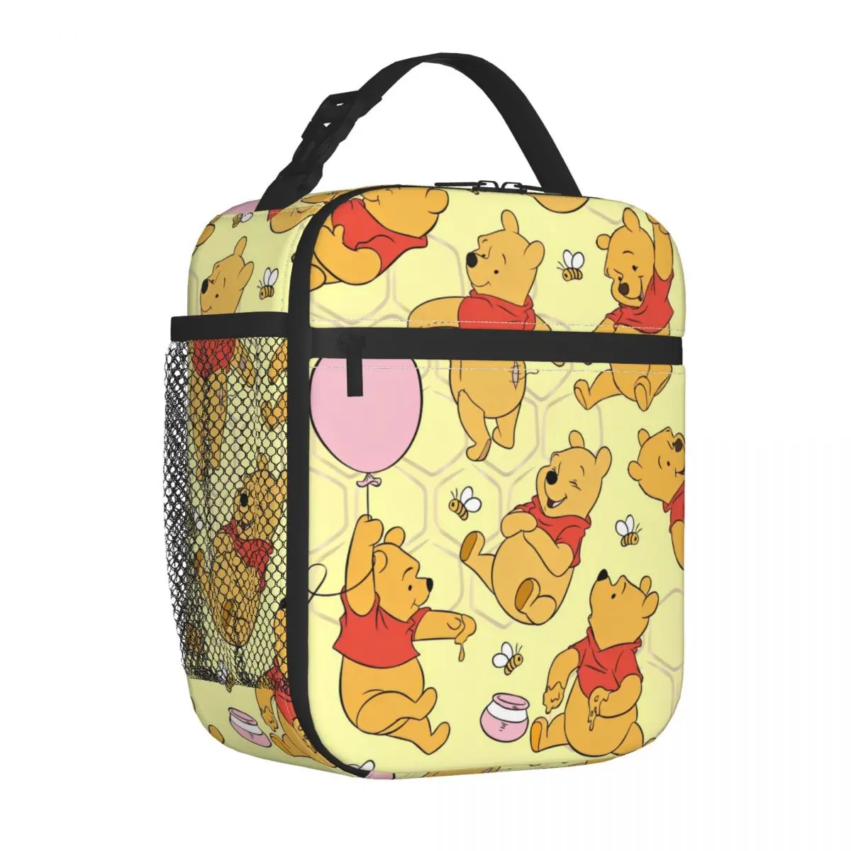 

Winnie The Pooh Insulated Lunch Bag High Capacity Cute Honey And Bee Lunch Container Thermal Bag Tote Lunch Box Outdoor Food Bag