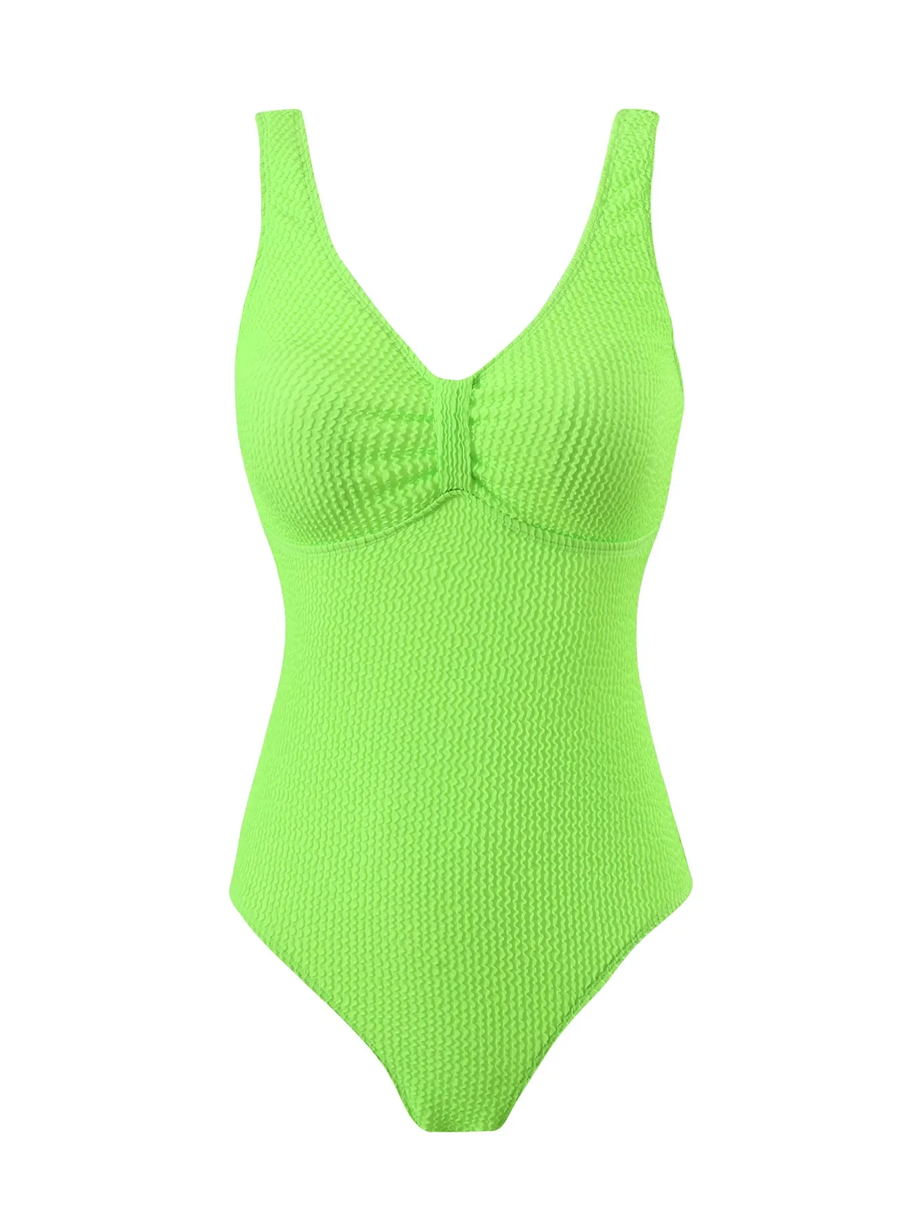 Traje de baño sexy con nudo acanalado, bikinis de una pieza, traje de baño arrugado sin espalda, monos, bikini para mujer, trajes de baño tankini