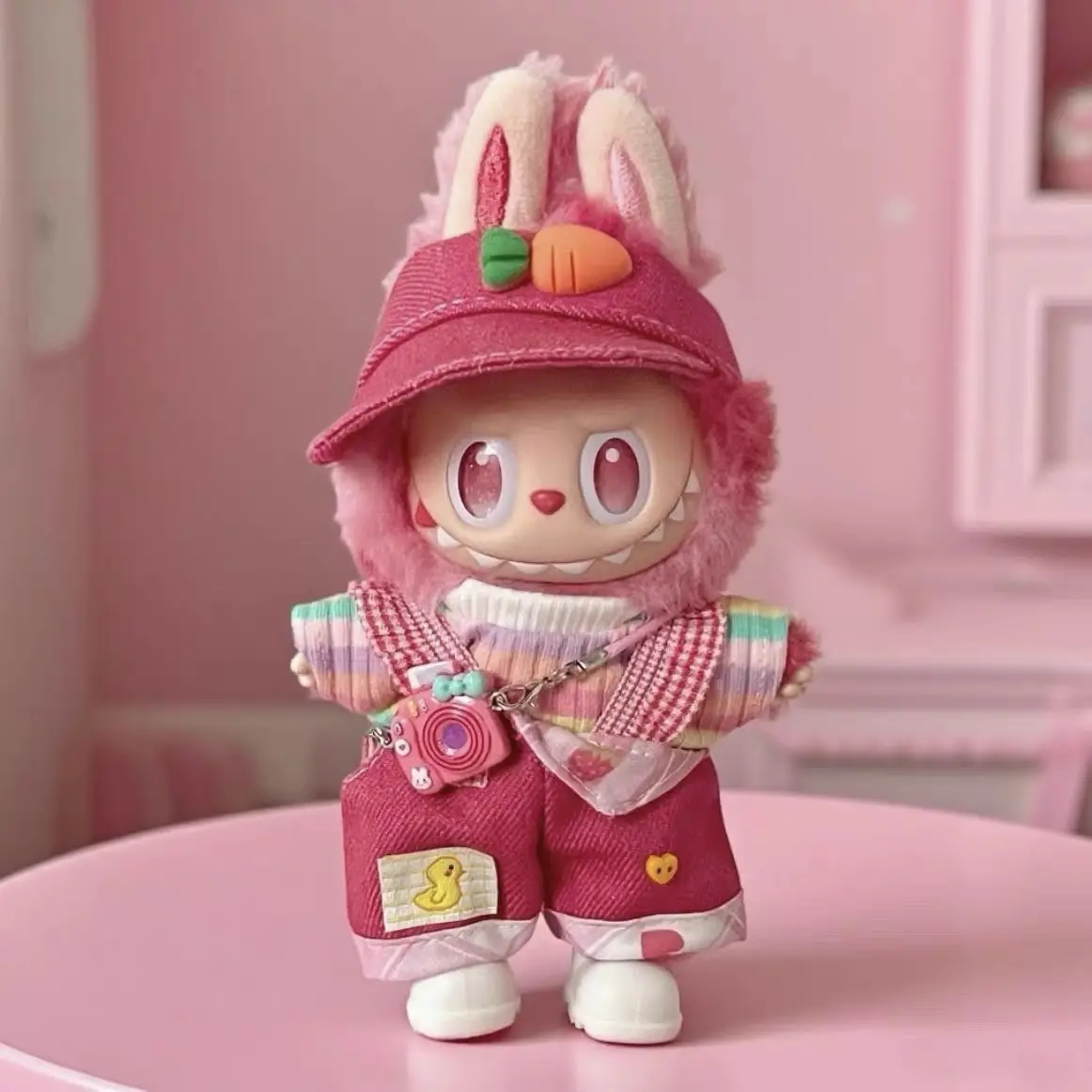 Clothes for Labubu Doll Rainbow Outfit Set for 1.0 2.0 3.0 Generation Vinyl Figure High Energy Love Style Changeable Costume